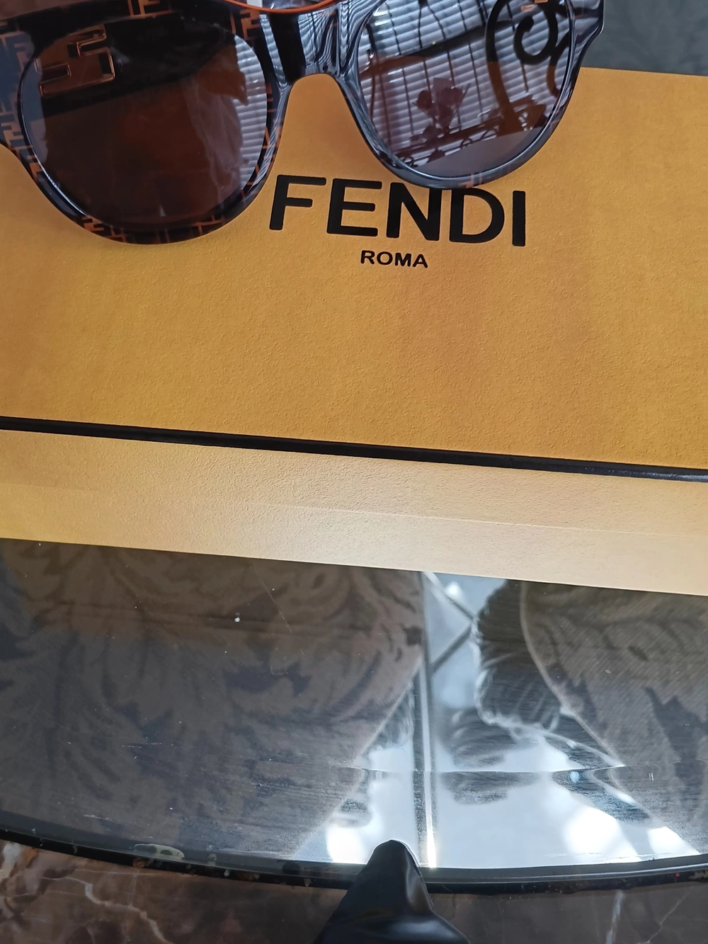 Fendi Tortoiseshell Frame Sunglasses with Brown Lenses